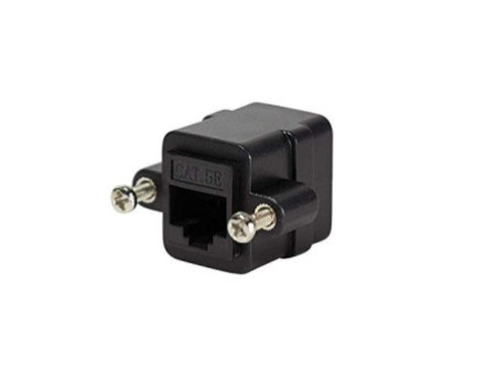 LogiLink Connecteur de câbles Patch à bride, Cat.5, noir