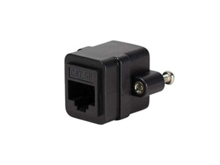 LogiLink Connecteur de câbles Patch à bride, Cat.5, noir