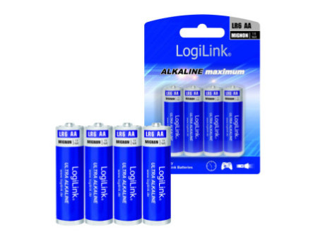 LogiLink Pile alcaline 'Ultra Power', Mignon (AA/LR6)