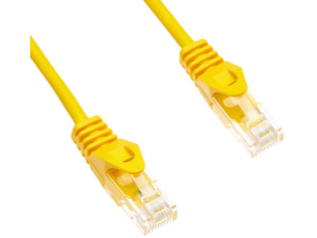 LogiLink Câble patch, Cat. 5e, U/UTP, 1,5 m, jaune, gaine en