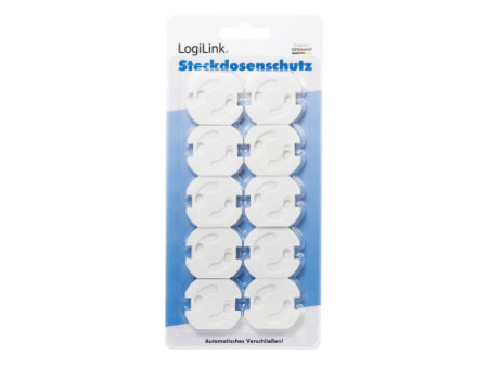 LogiLink Cache-prise à fermeture automatique, set de 10