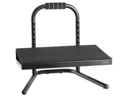 LogiLink Repose-pieds, réglable en hauteur, noir