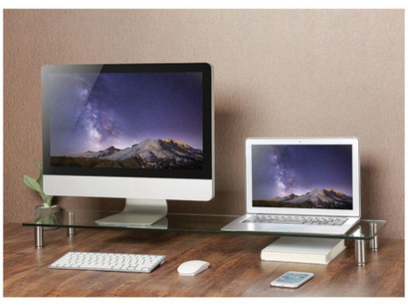 LogiLink Support pour écran, extra large, acier / verre