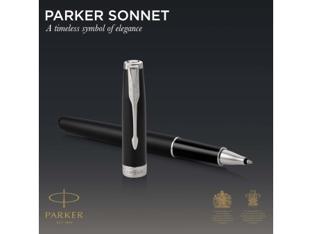 PARKER Stylo roller SONNET Noir Mat C.T.