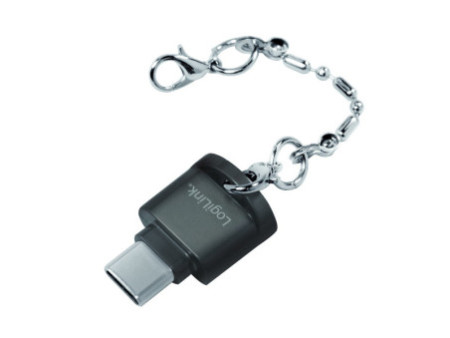LogiLink Lecteur de cartes USB 2.0, porte-clé, noir