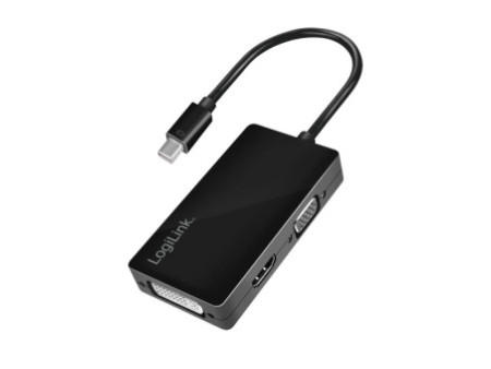 LogiLink Mini DisplayPort 4K vers adaptateur DVI/HDMI/VGA