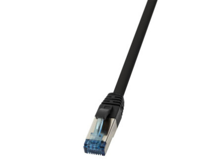 LogiLink Câble Patch, Cat.6A, S/FTP, 10 m, noir, PUR