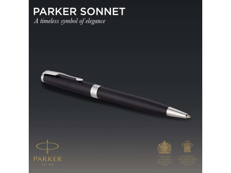 PARKER Stylo à bille SONNET Noir Mat C.T.