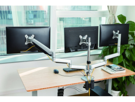 LogiLink Bras support pour écran, aluminium, triple