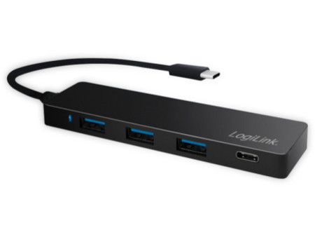LogiLink Hub USB 3.0 plat avec connecteur USB-C 3.1 Gen1