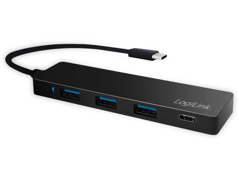 LogiLink Hub USB 3.0 plat avec connecteur USB-C 3.1 Gen1
