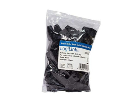 LogiLink Manchon de protection pour connecteur RJ45, noir