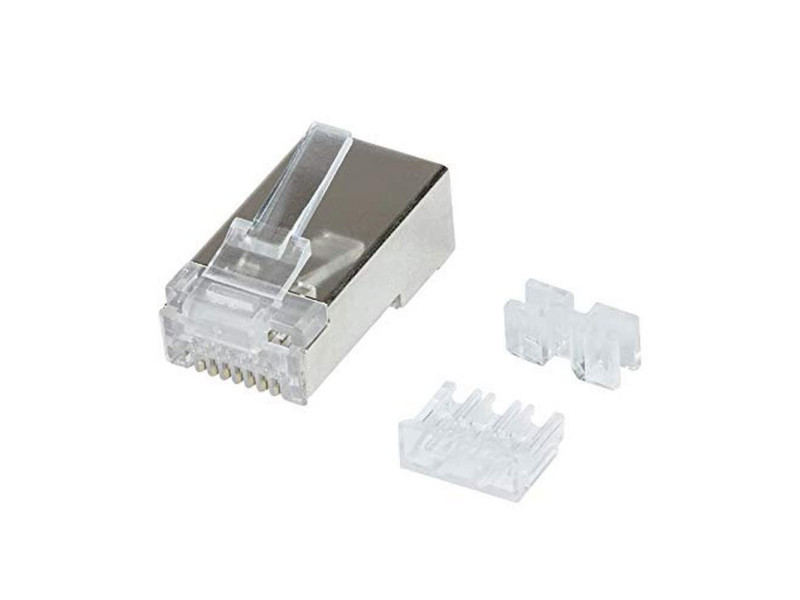 LogiLink Connecteur modulaire RJ45 Cat.6A, blindé, argent