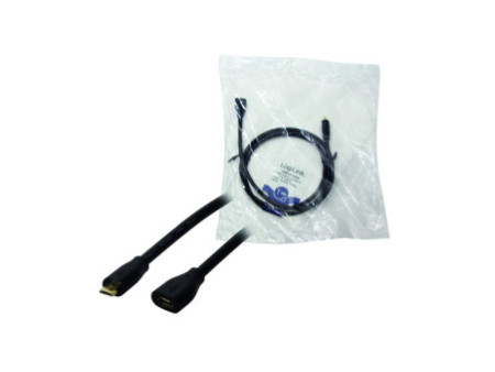 LogiLink Câble de rallonge micro USB 2.0, 1,0 m, noir