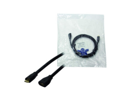 LogiLink Câble de rallonge micro USB 2.0, 1,5 m, noir