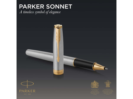 PARKER Stylo roller SONNET Acier G.T.