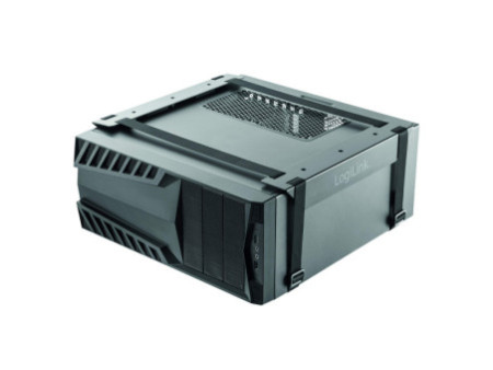 LogiLink Support à sangles pour unité centrale, acier, noir