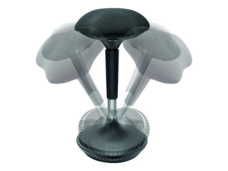 LogiLink Tabouret, hauteur réglable, noir