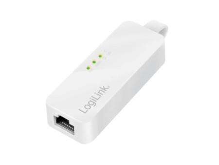 LogiLink Adaptateur USB 2.0 vers RJ45 Fast Ethernet, blanc