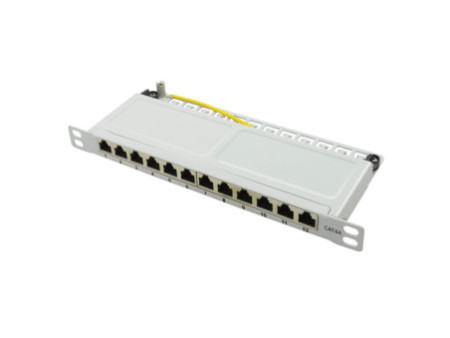 LogiLink Panneau de brassage 10' Cat.6A, 12 ports, gris