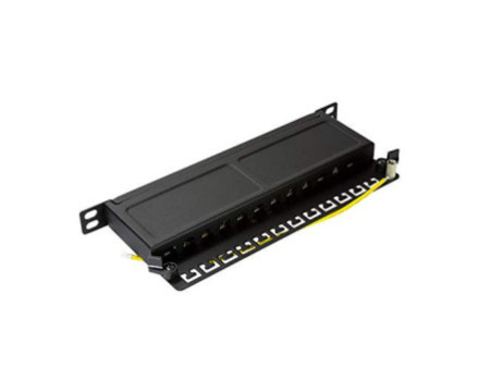 LogiLink Panneau de brassage 10' Cat.6, 12 ports, noir