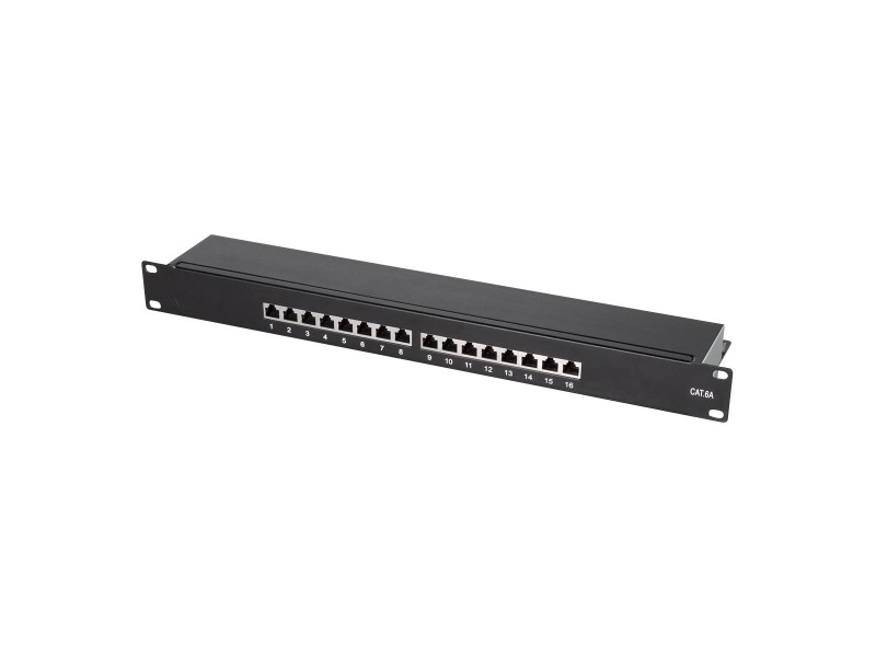 LogiLink Panneau de brassage 19' Cat.6A, 16 ports, 1 U