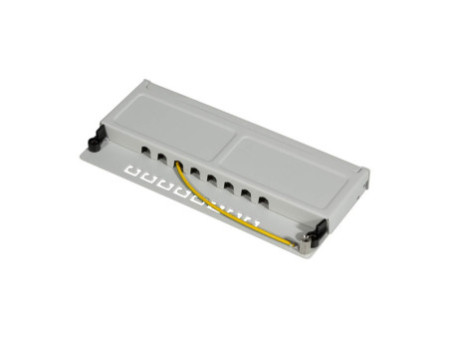 LogiLink Mini-panneau de brassage Cat.6, 8 ports, gris