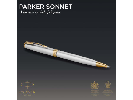 PARKER Stylo à bille SONNET Acier G.T.