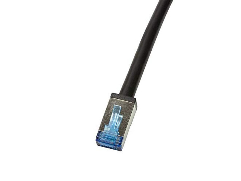 LogiLink Câble patch extérieur, cat. 6A, S/FTP, 3,0 m, noir