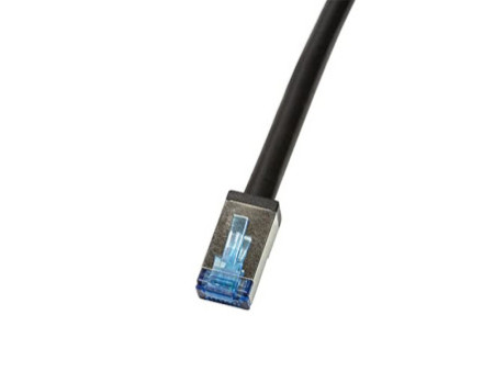 LogiLink Câble patch extérieur, cat. 6A, S/FTP, 50 m, noir