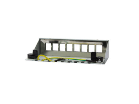 LogiLink Boîtier en acier pour 8 modules Keystone, gris