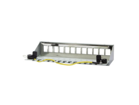 LogiLink Boîtier en acier pour 12 modules Keystone, gris