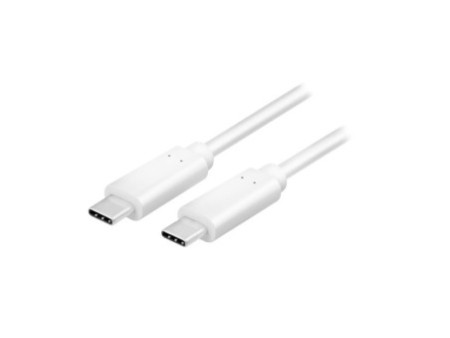 LogiLink Câble USB 3.1, USB-C - USB-C mâle, 1,0 m, blanc
