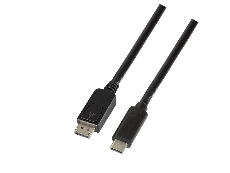 LogiLink Câble de connexion USB-C - DisplayPort, 1,8 m, noir
