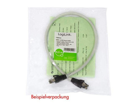 LogiLink Câble patch premium, Cat. 8.1, S/FTP, 1,5 m, gris
