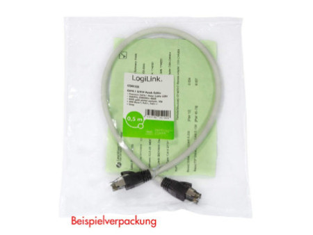 LogiLink Câble patch premium, Cat. 8.1, S/FTP, 10 m, gris