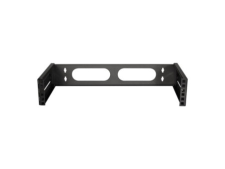LogiLink Support mural 19', 2 U, noir (RAL9003)
