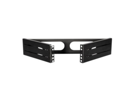 LogiLink Support mural 19', 2 U, noir (RAL9003)