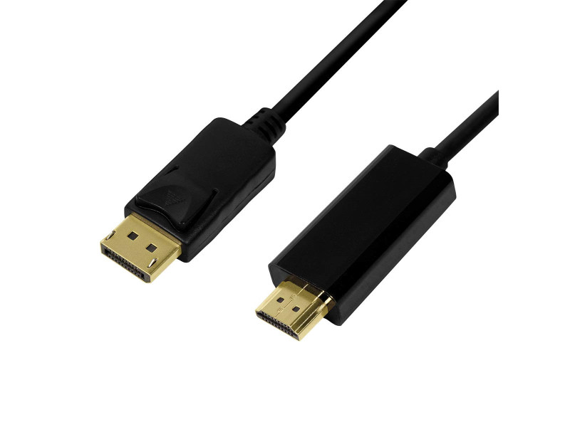 LogiLink Câble de connexion DisplayPort 1.2-HDMI 1.4, 2,0 m