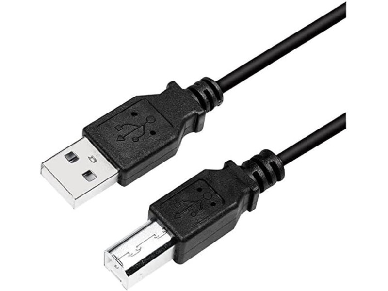 LogiLink Câble USB 2.0, USB-A - USB-B, 2,0 m, noir