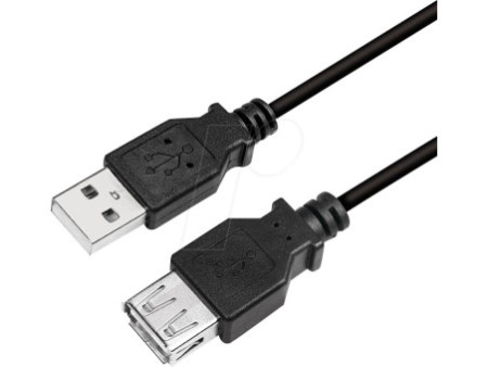 LogiLink Rallonge USB 2.0, 5,0 m, noir