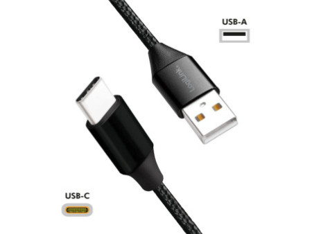 LogiLink Câble USB 2.0, USB-A - USB-C mâle, 0,3 m, noir