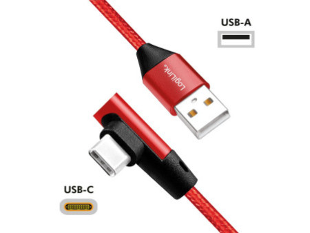 LogiLink Câble USB 2.0, USB-A - USB-C mâle, 1,0 m, rouge