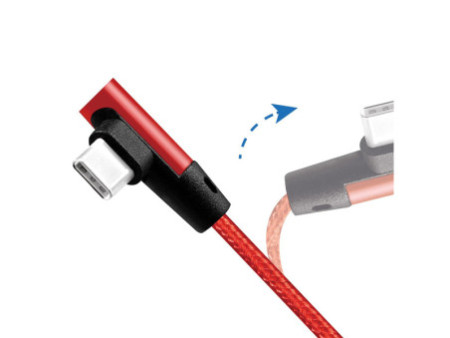 LogiLink Câble USB 2.0, USB-A - USB-C mâle, 1,0 m, rouge