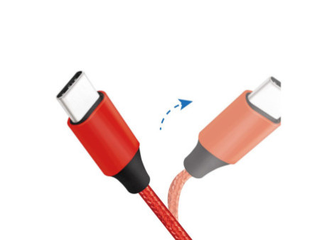 LogiLink Câble USB 2.0, USB-A - USB-C mâle, 0,3 m, rouge