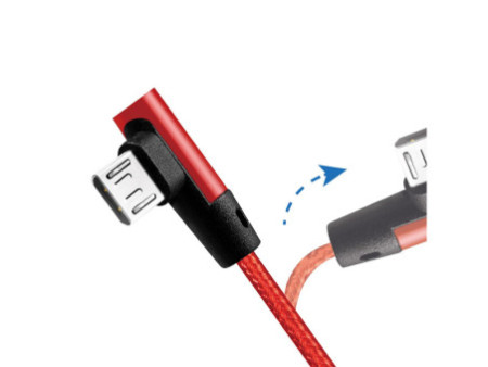 LogiLink Câble USB 2.0, USB-A - Micro USB, 1,0 m, rouge