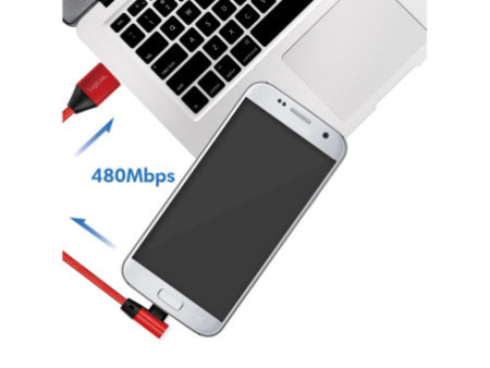 LogiLink Câble USB 2.0, USB-A - Micro USB, 1,0 m, rouge