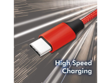LogiLink Câble USB 2.0, USB-C - USB-C mâle, 1,0 m, rouge