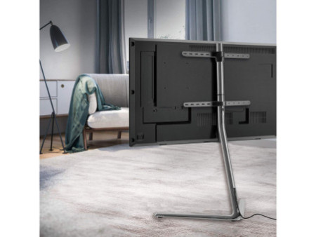 LogiLink Support pour téléviseur, 124,46 - 177,80 cm, chrome