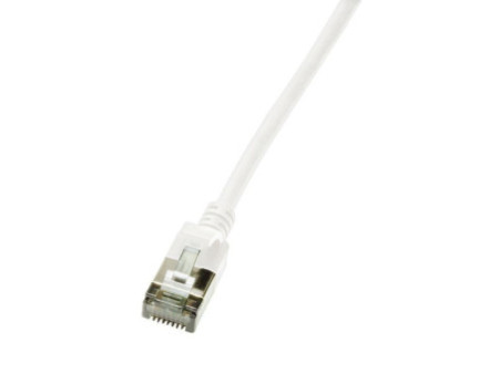 LogiLink Câble patch Ultraflex, Cat. 6A, U/FTP, 0,3 m, blanc